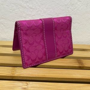 Coach signature wallet, pink